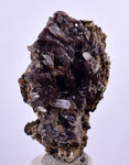 6.1cms AXINITE QUARTZ CRYSTALS Cluster Prehnite Peru Mineral Specimen Collectors AZ583