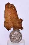 4.1cms NATIVE COPPER PERU Crystal Iron New Find Some Fine Iridescent Wire Cluster Mineral Specimen I222