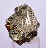 3.9cms PYRITE OCTAHEDRAL PERU Shiny Crystals Mineral Specimen Peru Collector M242