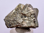 3.9cms PYRITE OCTAHEDRAL PERU Shiny Crystals Mineral Specimen Peru Collector M242