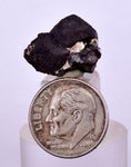 1.8cm ALABANDITE CRYSTALS  Peru Gem Sharp Bright Uchuchaccua Mine Mineral Specimen H334
