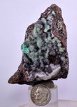 7.5cms GEM SILICA CHRYSOCOLLA Druzy Quartz Stalactites Lily Mine Peru Mineral Specimen D272