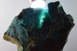 5.9cms GEM SILICA CHRYSOCOLLA Druzy Quartz Stalactites Lily Mine Peru Mineral Specimen D273
