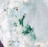 6.6cms ATACAMITE INSIDE SELENITE Crystals  Peru Chrysocolla Calcite Gypsum Premium Mineral Specimen T428