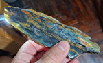 118grs BLUE OPAL SLAB Peru Scenic Quality Translucent Jewelry Collector O760
