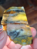 56grs BLUE OPAL SLAB Peru Scenic Quality Translucent Jewelry Collector O761