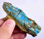 47grs BLUE OPAL SLAB Peru Scenic Quality Jewelry Collector O762