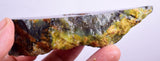 113grs BLUE OPAL SLAB Peru Scenic Quality Translucent Jewelry Collector O764