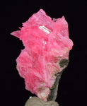 3.1cms PINK RHODONITE CRYSTALS Quartz Pyrite Miniature Peru Bright Chiurucu Mine Mineral Specimen R465