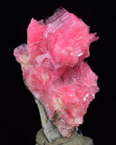 3.1cms PINK RHODONITE CRYSTALS Quartz Pyrite Miniature Peru Bright Chiurucu Mine Mineral Specimen R465