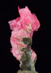 3.1cms PINK RHODONITE CRYSTALS Quartz Pyrite Miniature Peru Bright Chiurucu Mine Mineral Specimen R465
