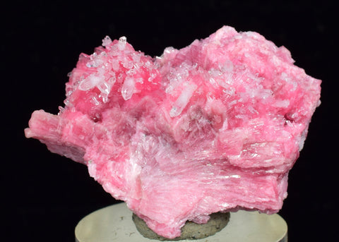 3.5cms PINK RHODONITE CRYSTALS Quartz Miniature Peru Bright Chiurucu Mine Mineral Specimen R660