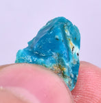 7carats GEM SILICA CHRYSOCOLLA Chalcedony Peru High Yield New Find Rough Sky Blue Translucent Rare Mineral Specimen S115
