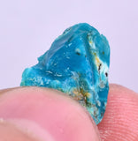 7carats GEM SILICA CHRYSOCOLLA Chalcedony Peru High Yield New Find Rough Sky Blue Translucent Rare Mineral Specimen S115