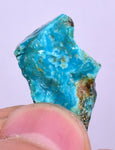 10carats GEM SILICA CHRYSOCOLLA Chalcedony Peru High Yield New Find Rough Sky Blue Translucent Rare Mineral Specimen S116