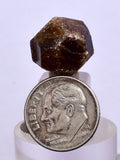 1.3cm GARNET GROSSULAR HESSONITE Dodecahedron Crystals Peur Mineral Specimen G250