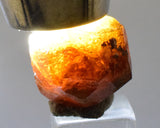 1.3cm GARNET GROSSULAR HESSONITE Dodecahedron Crystals Peur Mineral Specimen G250
