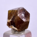 1.2cm GARNET GROSSULAR HESSONITE Dodecahedron Crystals Peur Mineral Specimen G253