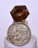 1.2cm GARNET GROSSULAR HESSONITE Dodecahedron Crystals Peur Mineral Specimen G253