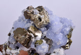 5.4cm BLUE DOLOMITE SELLAITE Crystals Chalcopyrite Quartz Calcite Peru G257