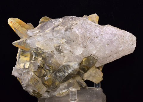 14cms CALCITE  CRYSTALS Quartz Peru Mineral Specimen Collector G254