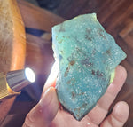 110Grs BLUE OPAL ROUGH Peru Rough Scenic Quality Translucent Jewelry O759