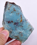 110Grs BLUE OPAL ROUGH Peru Rough Scenic Quality Translucent Jewelry O759