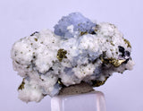 3.3cm BLUE DOLOMITE SELLAITE Crystals Chalcopyrite Quartz Calcite Perul G258