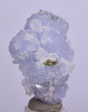 2.6cm BLUE DOLOMITE SELLAITE Crystals Chalcopyrite Quartz Calcite Peru G259