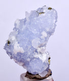 2.6cm BLUE DOLOMITE SELLAITE Crystals Chalcopyrite Quartz Calcite Peru G259