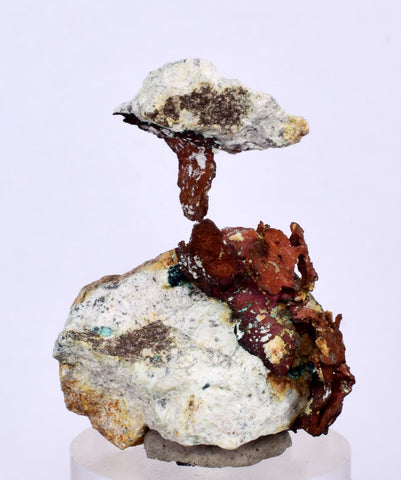 3.4cms NATIVE COPPER PERU Crystal Iron New Find Some Fine Iridescent Wire Cluster Mineral Specimen I219