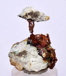 3.4cms NATIVE COPPER PERU Crystal Iron New Find Some Fine Iridescent Wire Cluster Mineral Specimen I219