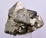 5.1cms PYRITE OCTAHEDRAL PERU Shiny Crystals Mineral Specimen Peru Collector M241
