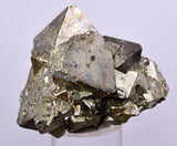 5.1cms PYRITE OCTAHEDRAL PERU Shiny Crystals Mineral Specimen Peru Collector M241