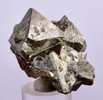 5.1cms PYRITE OCTAHEDRAL PERU Shiny Crystals Mineral Specimen Peru Collector M241