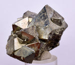 5.1cms PYRITE OCTAHEDRAL PERU Shiny Crystals Mineral Specimen Peru Collector M241
