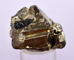3.9cms PYRITE OCTAHEDRAL PERU Shiny Crystals Mineral Specimen Peru Collector M242