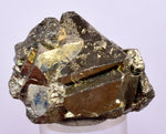 3.9cms PYRITE OCTAHEDRAL PERU Shiny Crystals Mineral Specimen Peru Collector M242