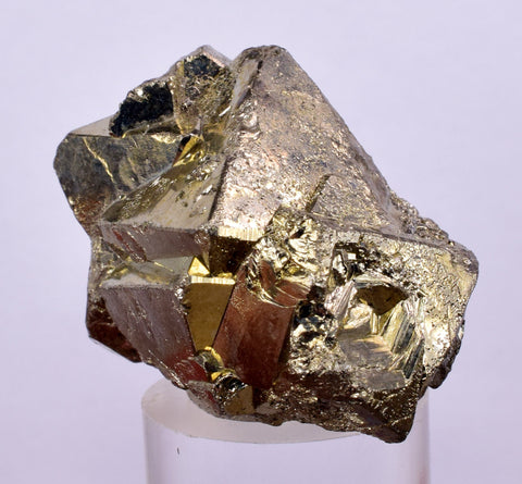 3.9cms PYRITE OCTAHEDRAL PERU Shiny Crystals Mineral Specimen Peru Collector M242
