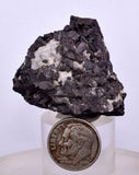 4cm ALABANDITE CRYSTALS  Peru Gem Sharp Bright Uchuchaccua Mine Mineral Specimen H333