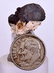 1.9cm ALABANDITE CRYSTALS  Peru Gem Sharp Bright Uchuchaccua Mine Mineral Specimen H335