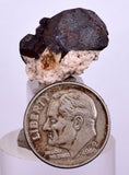 1.9cm ALABANDITE CRYSTALS  Peru Gem Sharp Bright Uchuchaccua Mine Mineral Specimen H335