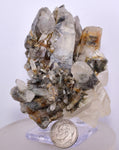 8.2cms GEM QUARTZ Natural Chlorite Included Phantom Crystal Peru Q377