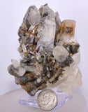 8.2cms GEM QUARTZ Natural Chlorite Included Phantom Crystal Peru Q377
