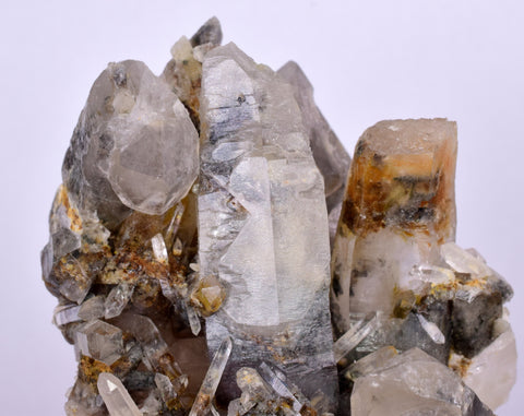 8.2cms GEM QUARTZ Natural Chlorite Included Phantom Crystal Peru Q377