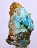 5.9cms GEM SILICA CHRYSOCOLLA Druzy Quartz Stalactites Lily Mine Peru Mineral Specimen D273