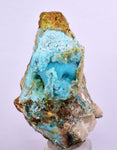5.9cms GEM SILICA CHRYSOCOLLA Druzy Quartz Stalactites Lily Mine Peru Mineral Specimen D273