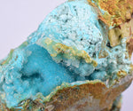 5.9cms GEM SILICA CHRYSOCOLLA Druzy Quartz Stalactites Lily Mine Peru Mineral Specimen D273