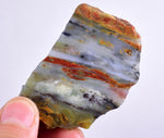56grs BLUE OPAL SLAB Peru Scenic Quality Translucent Jewelry Collector O761
