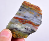 56grs BLUE OPAL SLAB Peru Scenic Quality Translucent Jewelry Collector O761